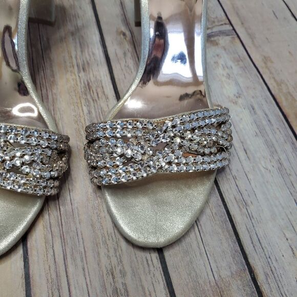 Badgley Mischka Tessa Crystal Embellished Sandal - Picture 12 of 14